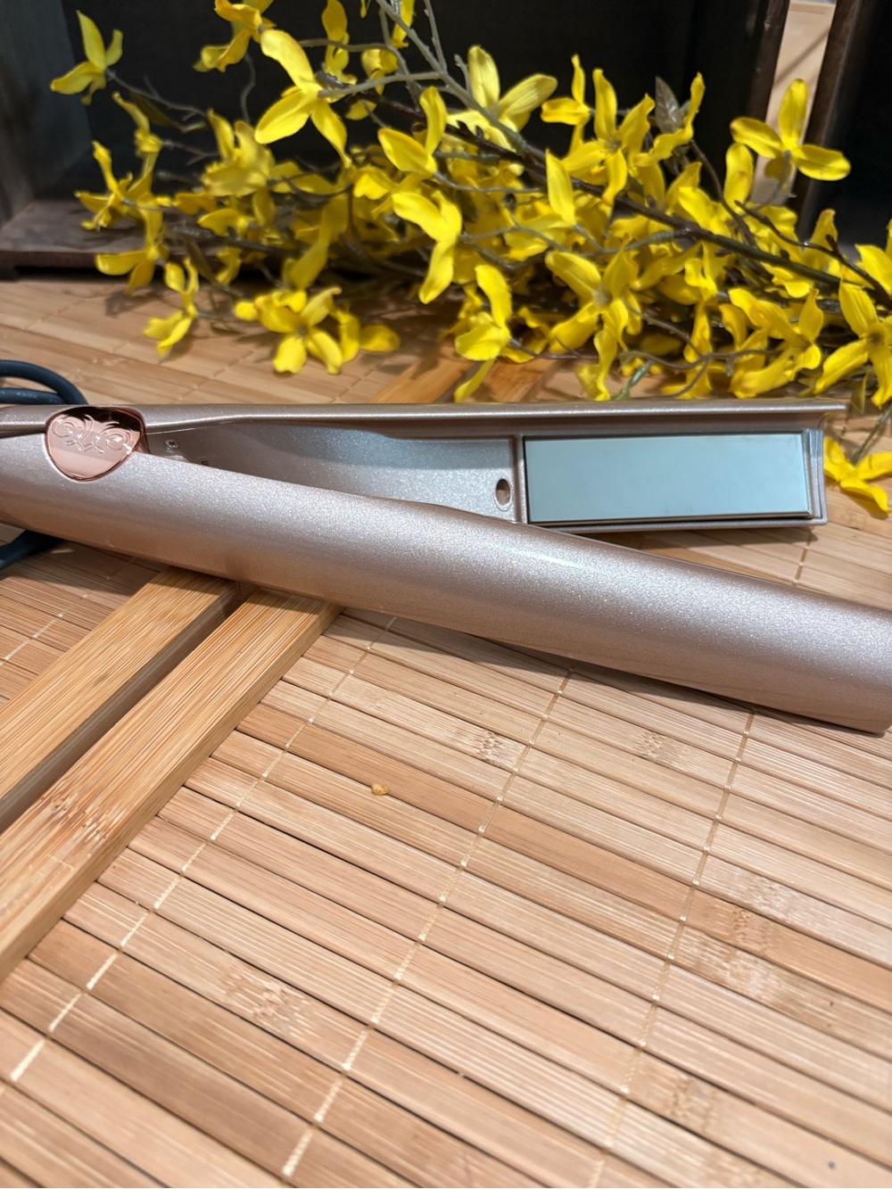 TYME Original 2-in-1 Curling & Straightening Iron Rose Gold